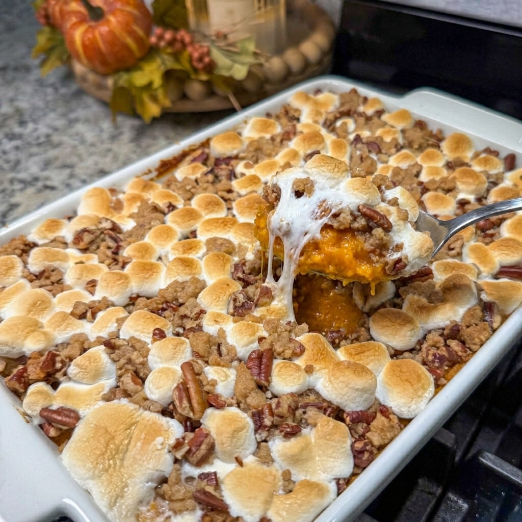 Marshmallow Sweet Potato Casserole