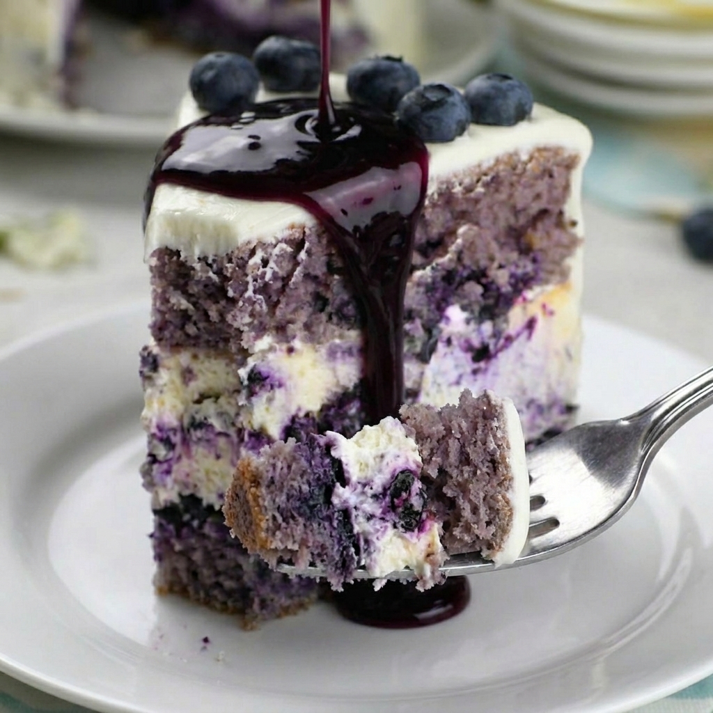 Blueberry Cheesecake Cake