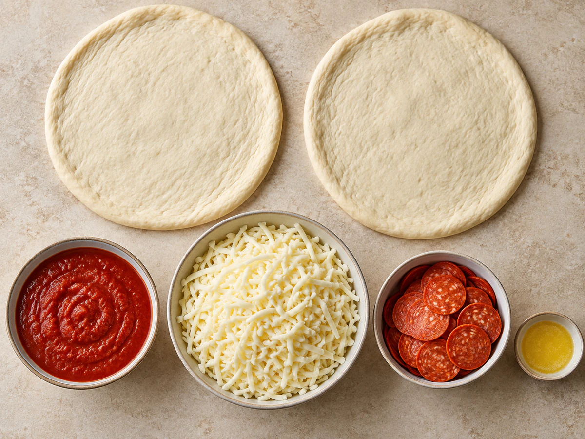 Exact measured ingredients for Pizza Cake