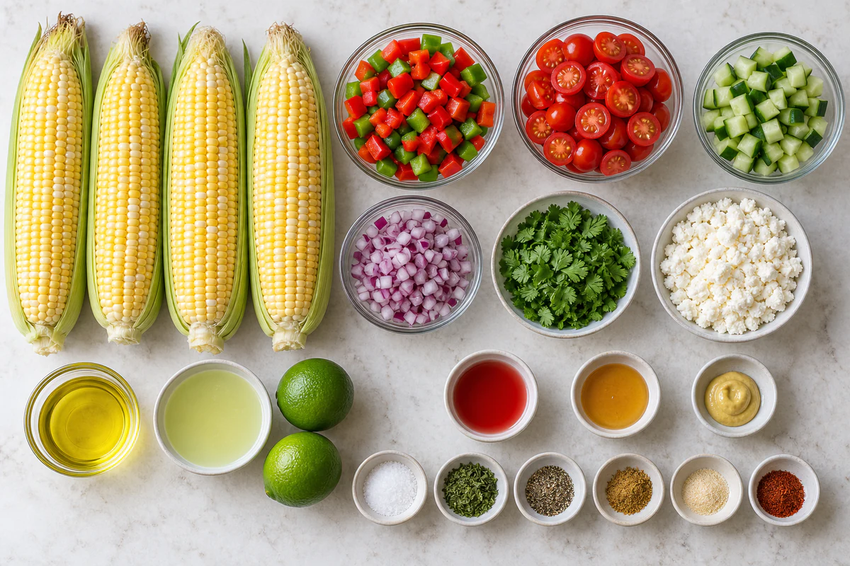 Exact measured ingredients for Corn Salad