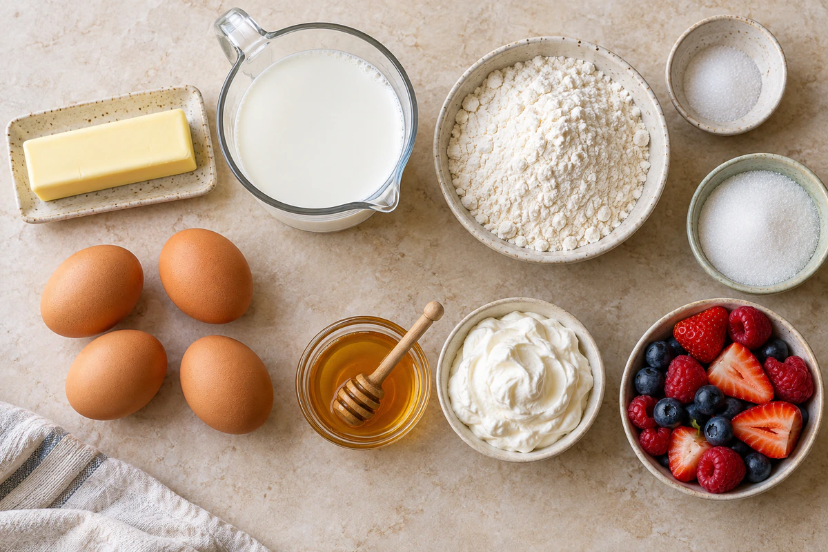 Exact measured ingredients for Nun's Puffs