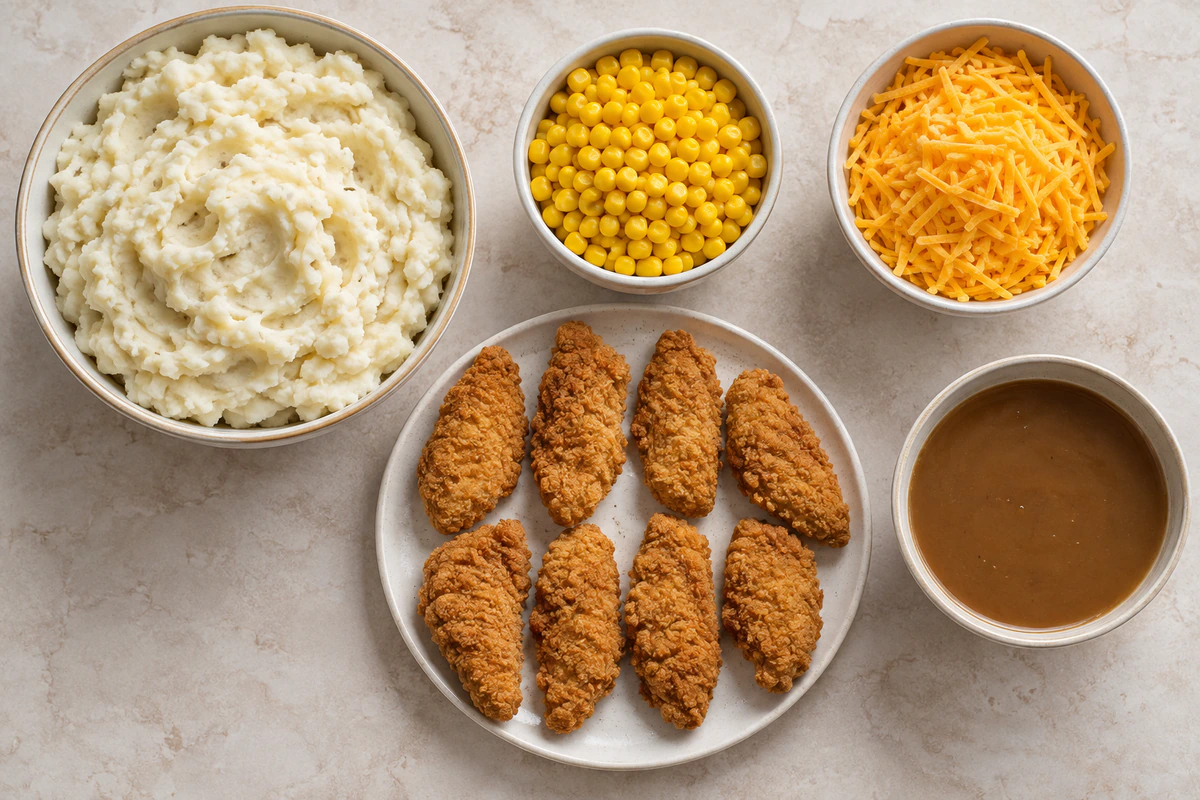 Exact measured ingredients for Mashed Potato Casserole