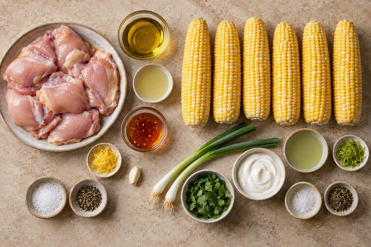 Exact measured ingredients for Grilled Hot Honey Chicken