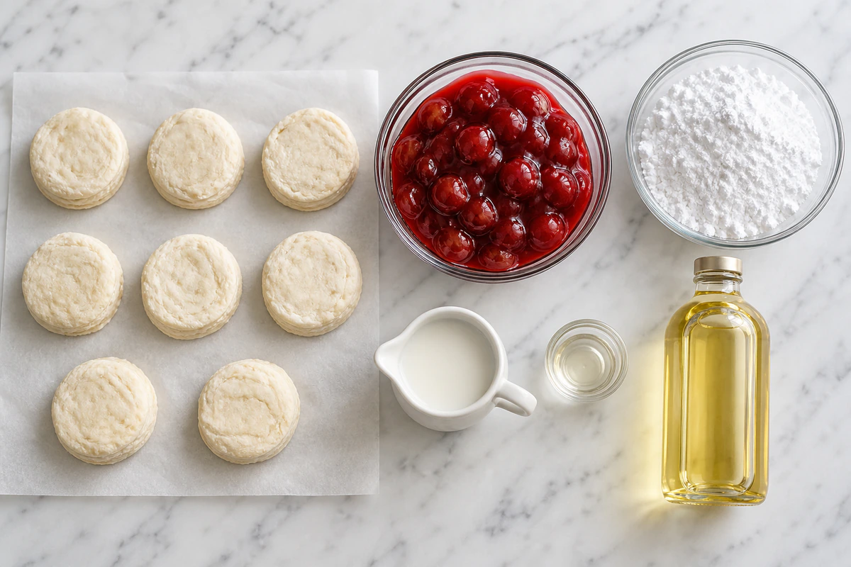 Exact measured ingredients for Cherry Pie Bombs