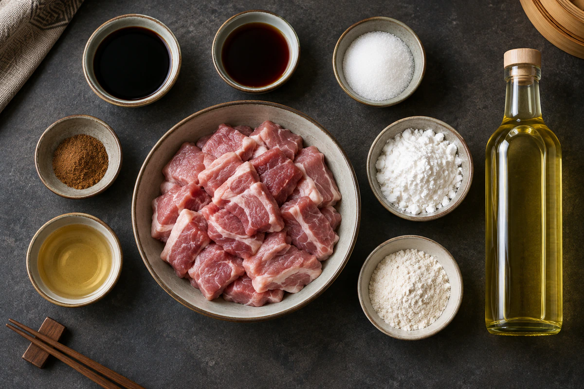 Exact measured ingredients for Sweet And Sour Pork