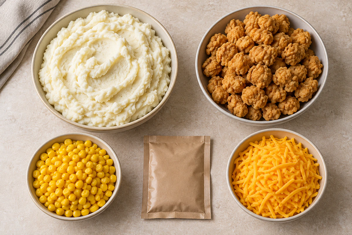Exact measured ingredients for Copycat KFC Bowls
