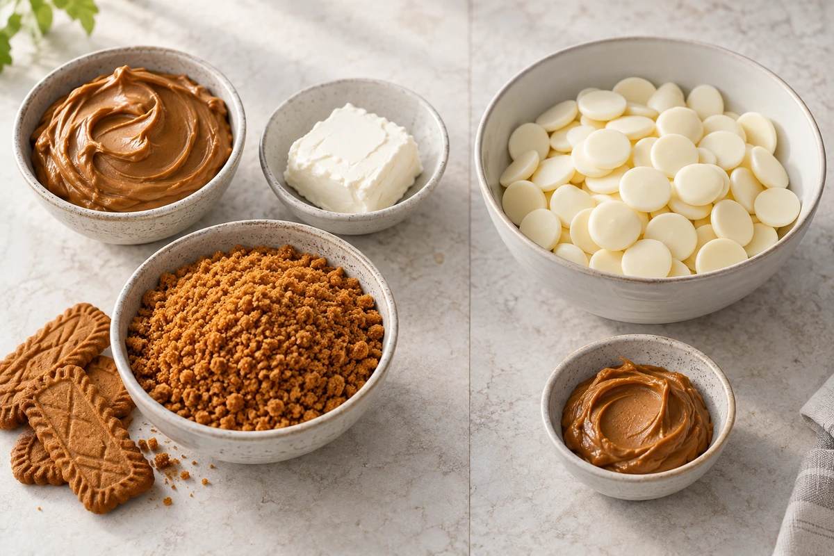 Exact measured ingredients for Biscoff Truffles