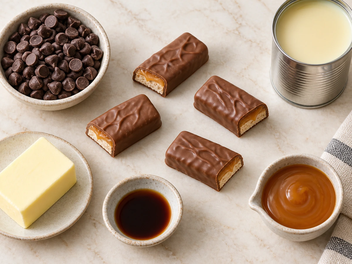 Exact measured ingredients for Milky Way Fudge