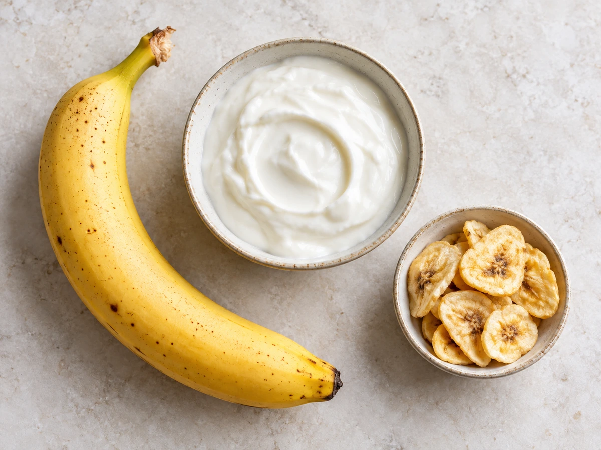 Exact measured ingredients for Frozen Banana Yogurt Bites