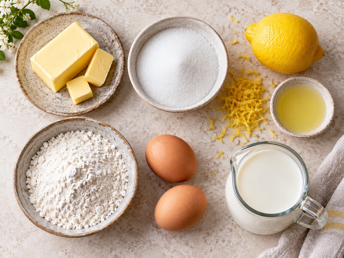 Exact measured ingredients for Jamie Oliver Self Saucing Lemon Pudding