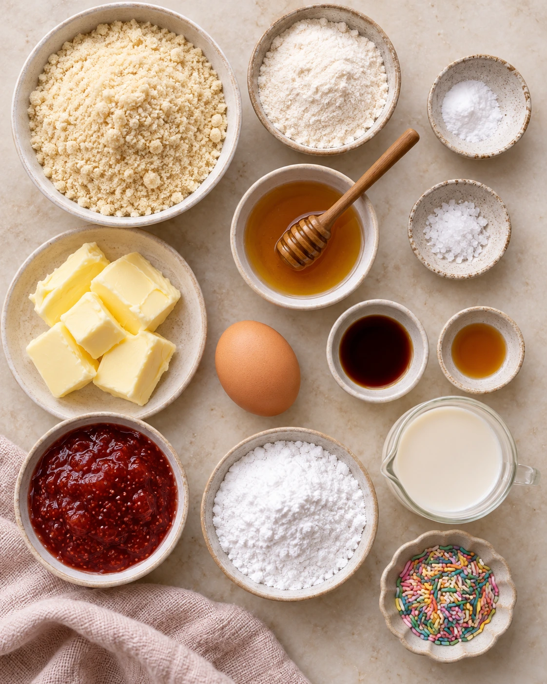 Exact measured ingredients for Frosted Pop-Tart Cookies