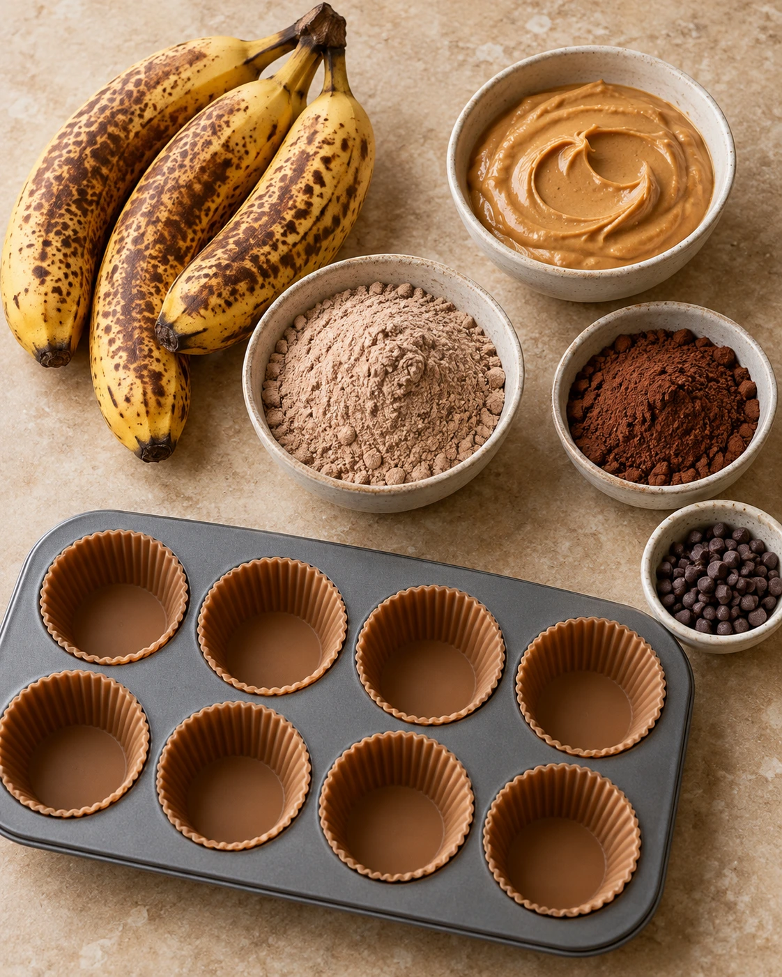 Exact measured ingredients for Protein Brownie Bites