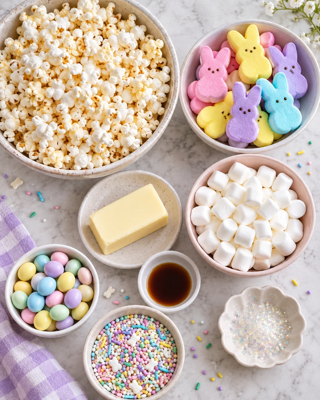 Exact measured ingredients for Easter Popcorn Balls