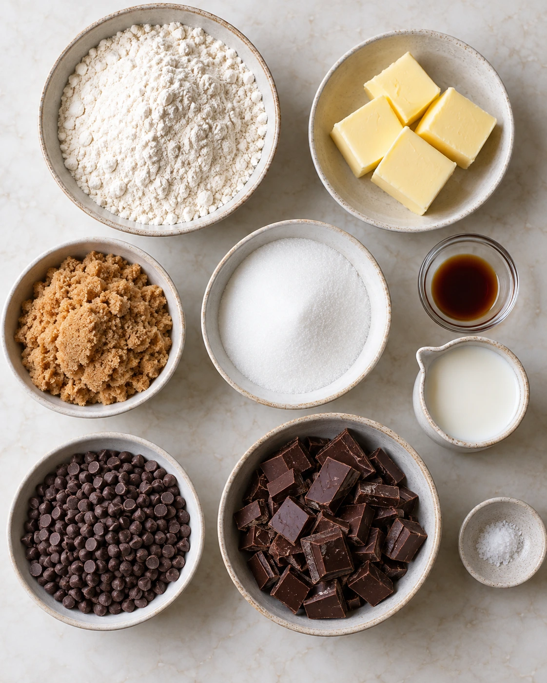 Exact measured ingredients for Chocolate-Dipped Cookie Dough Bites