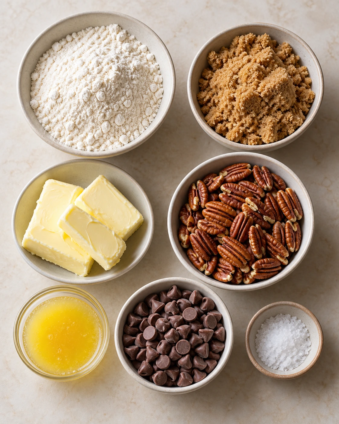 Exact measured ingredients for Easy Turtle Bars