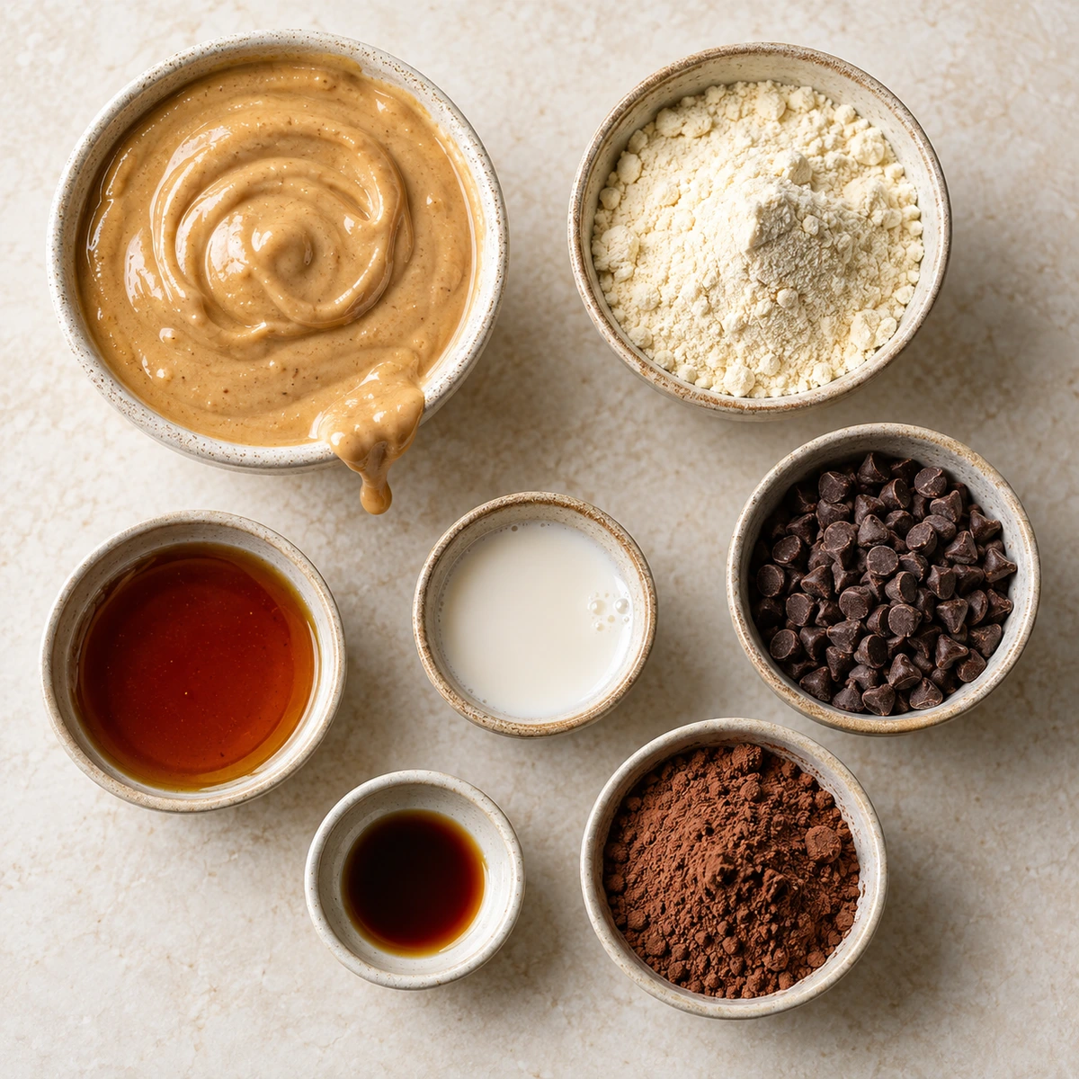 Exact measured ingredients for Brookie Protein Balls