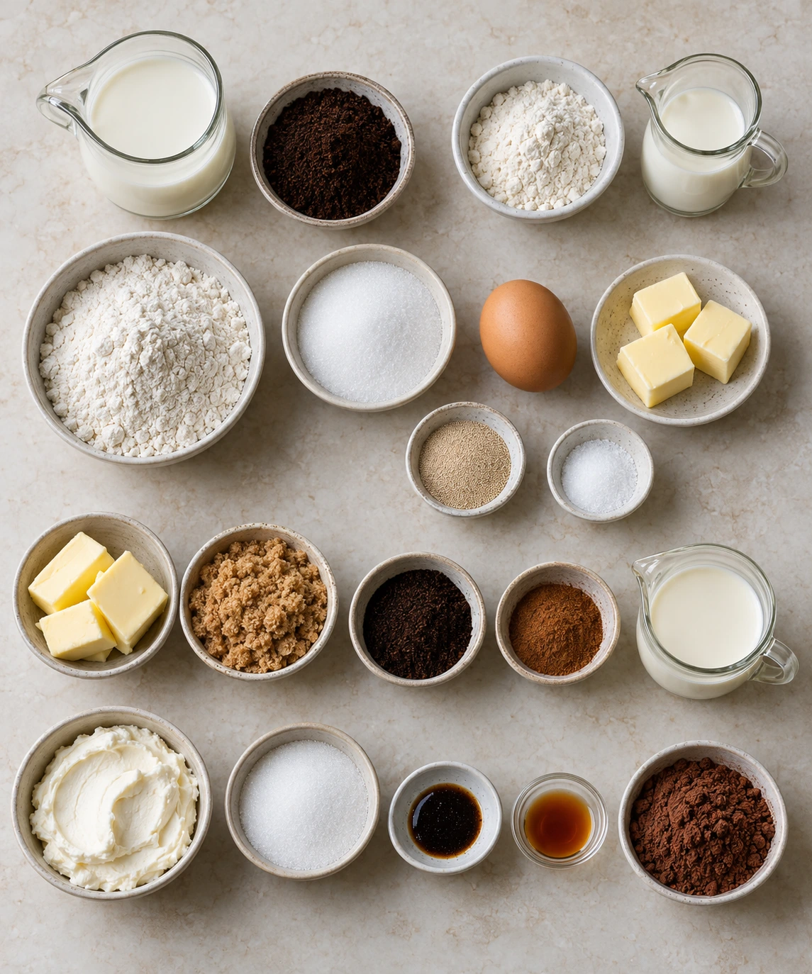 Exact measured ingredients for Tiramisu Cinnamon Rolls