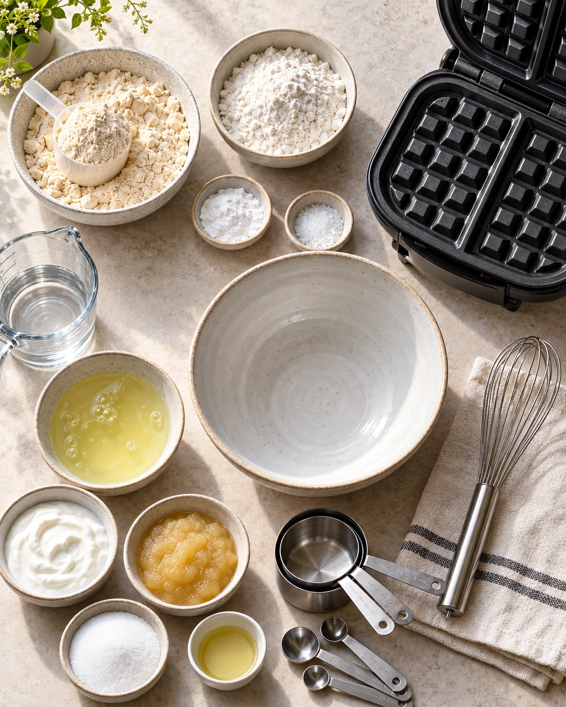 Exact measured ingredients for Protein Waffles