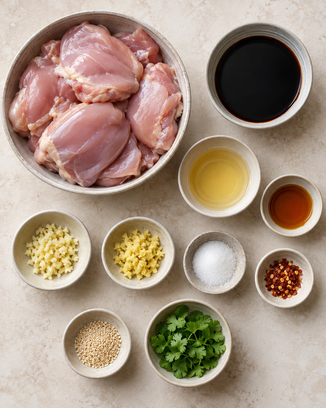 Exact measured ingredients for Keto Crockpot Asian Chicken