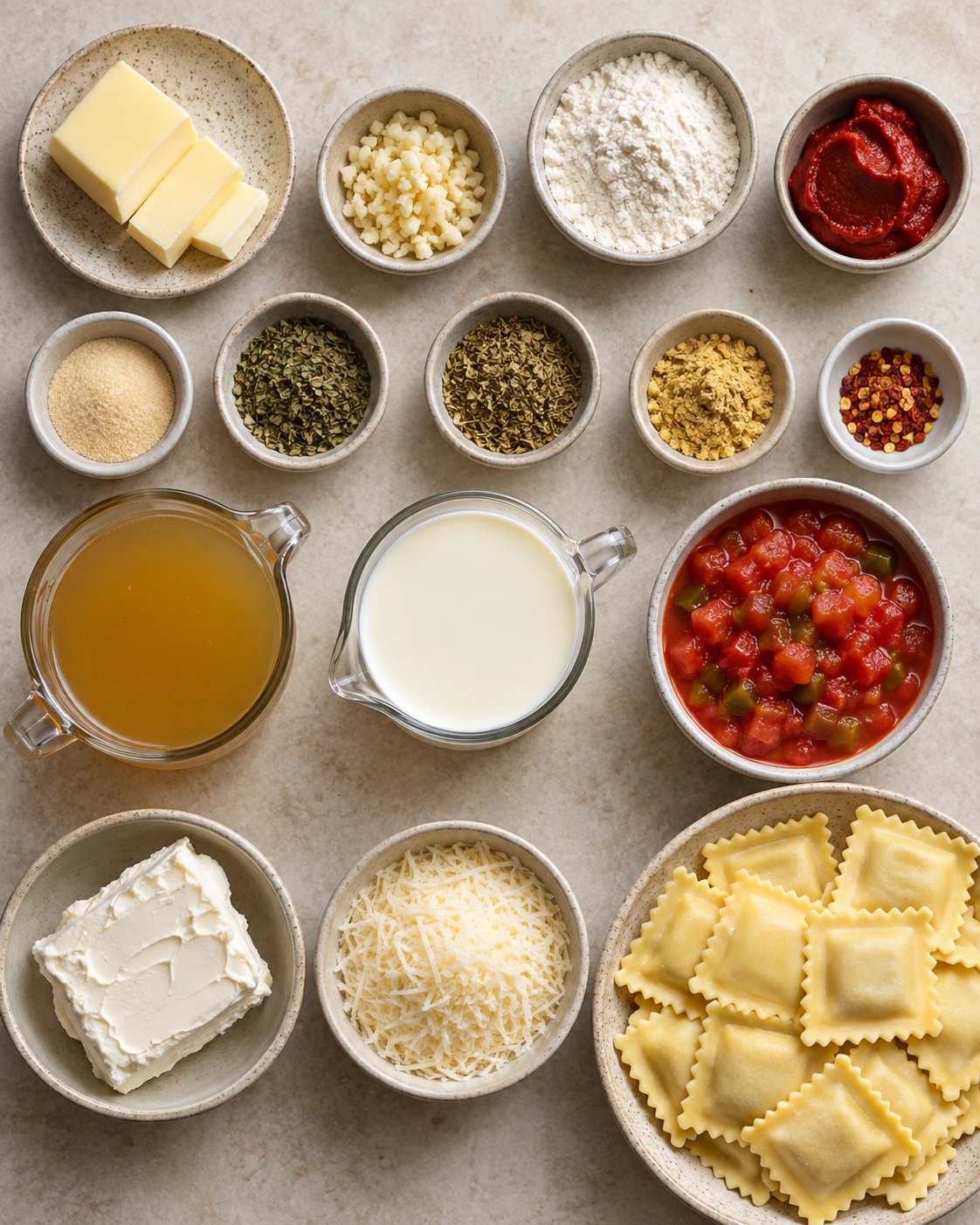 Exact measured ingredients for Easy Ravioli Sauce