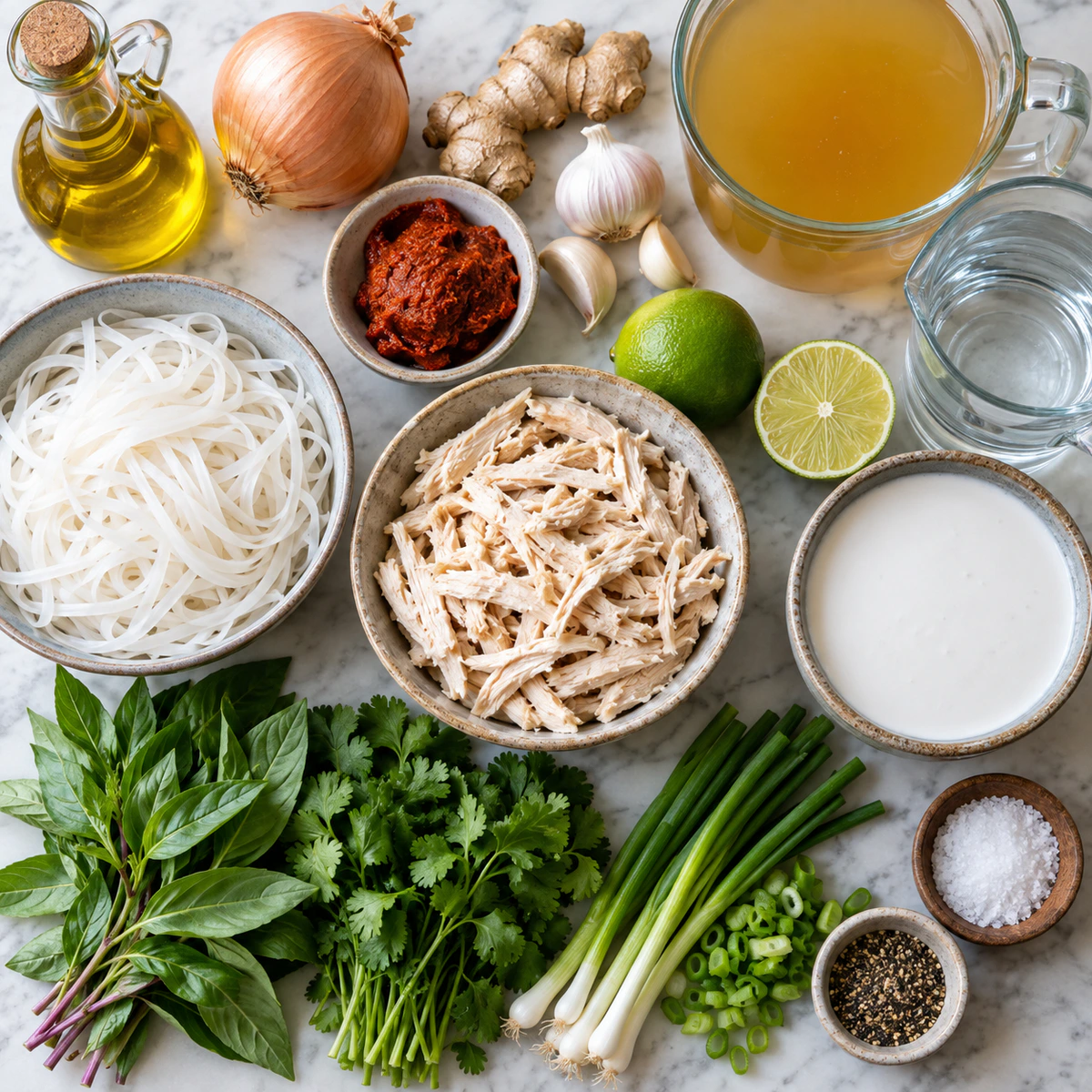 Exact measured ingredients for Quick Curry Chicken Soup