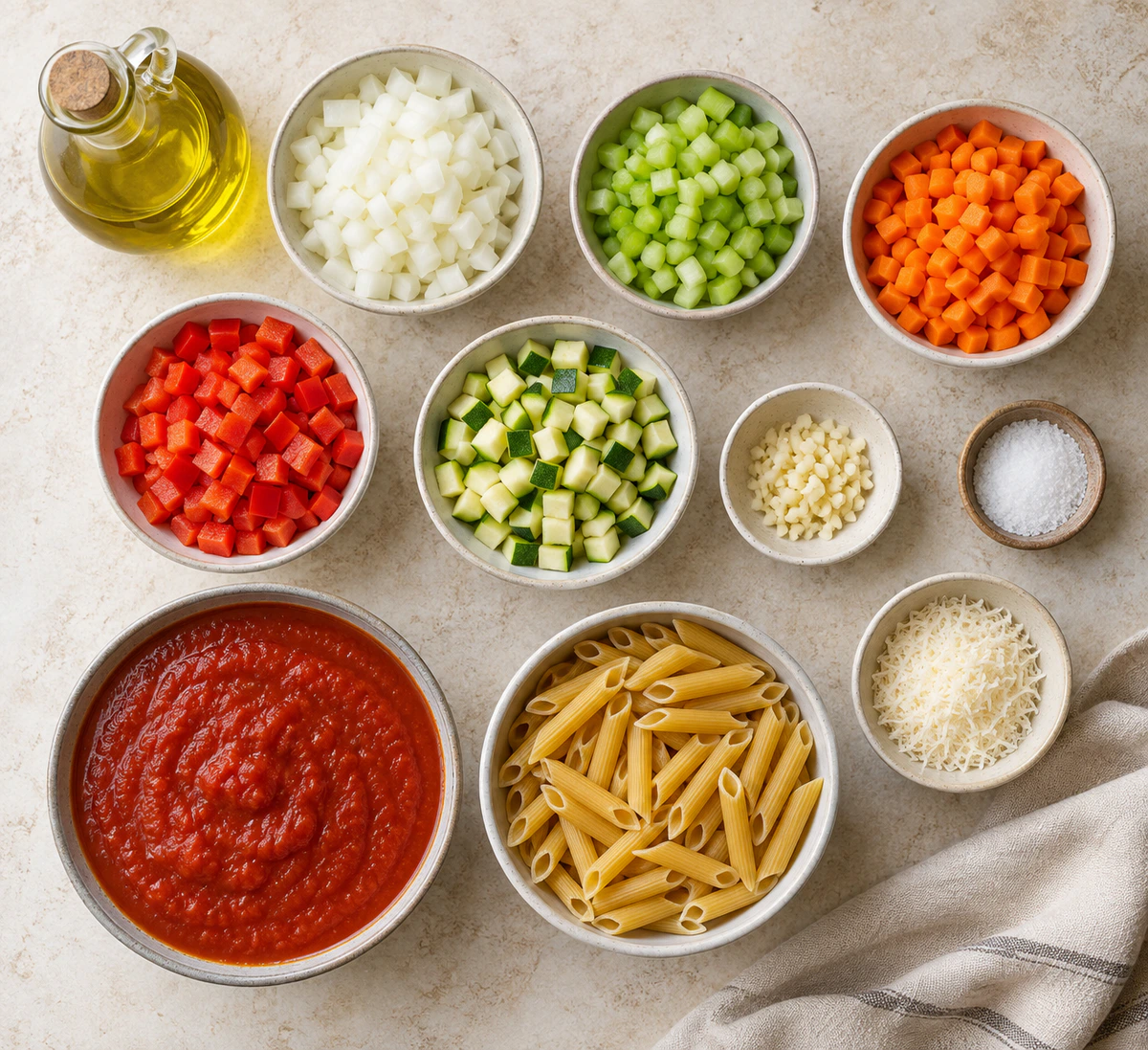 Exact measured ingredients for Hidden Veggie Pasta Sauce