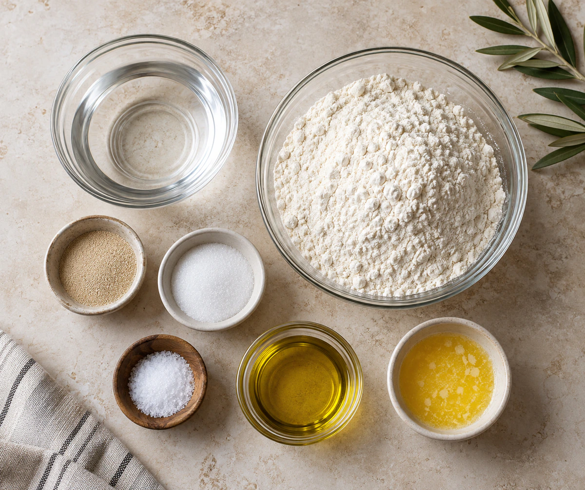 Exact measured ingredients for Homemade French Bread