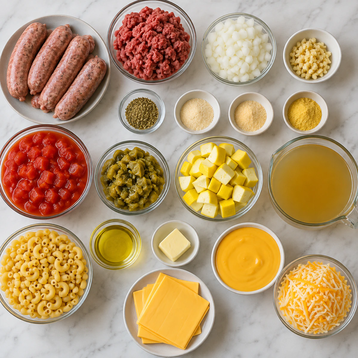 Exact measured ingredients for Sopita de Chile Verde con Queso