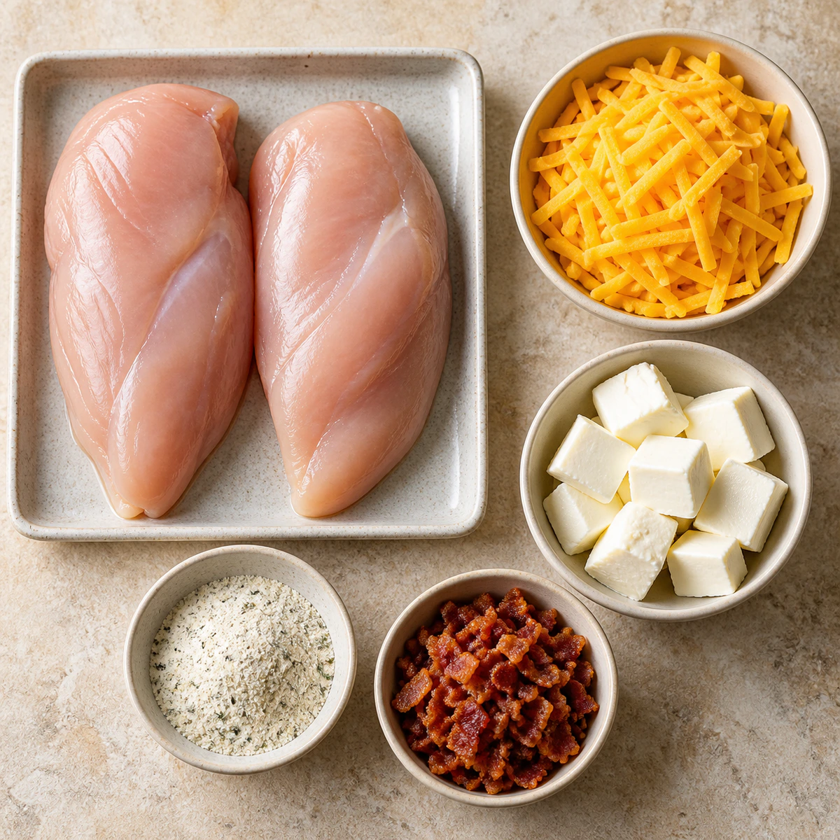 Exact measured ingredients for Easy Comfort Meal