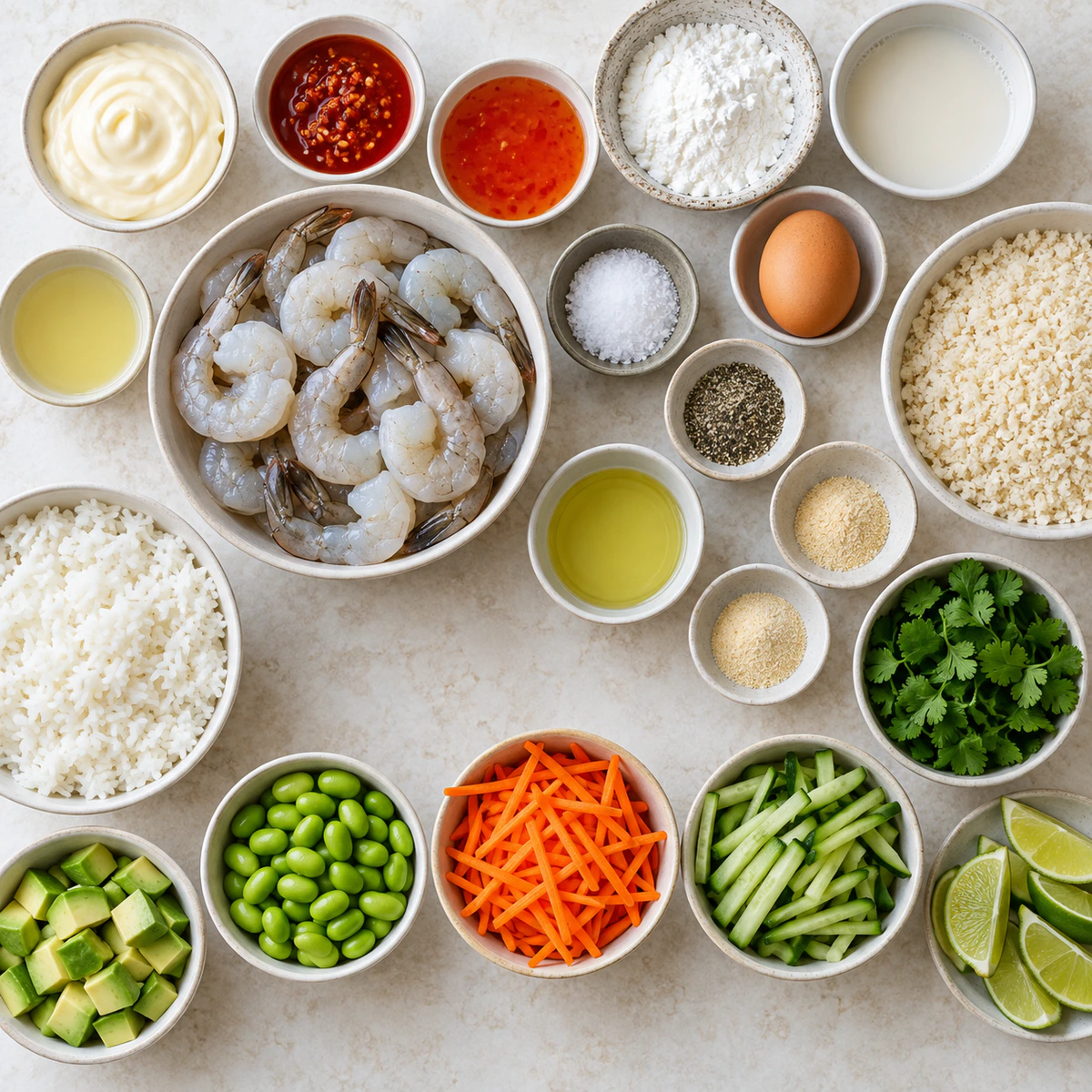 Exact measured ingredients for Asian-Inspired Bowl