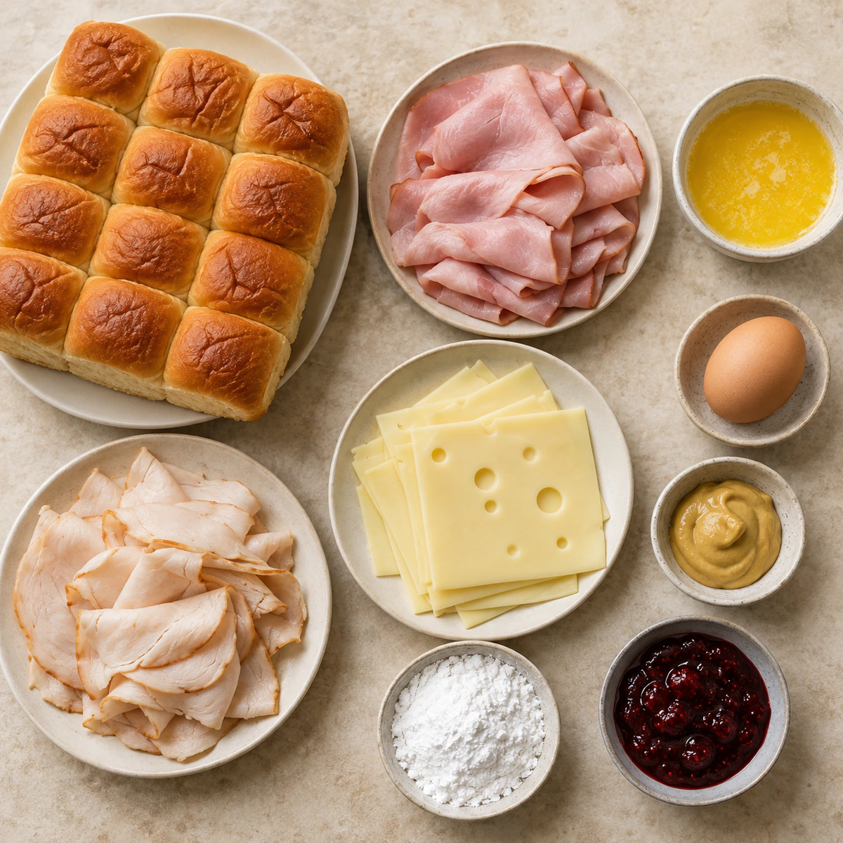 Exact measured ingredients for Monte Cristo Sliders