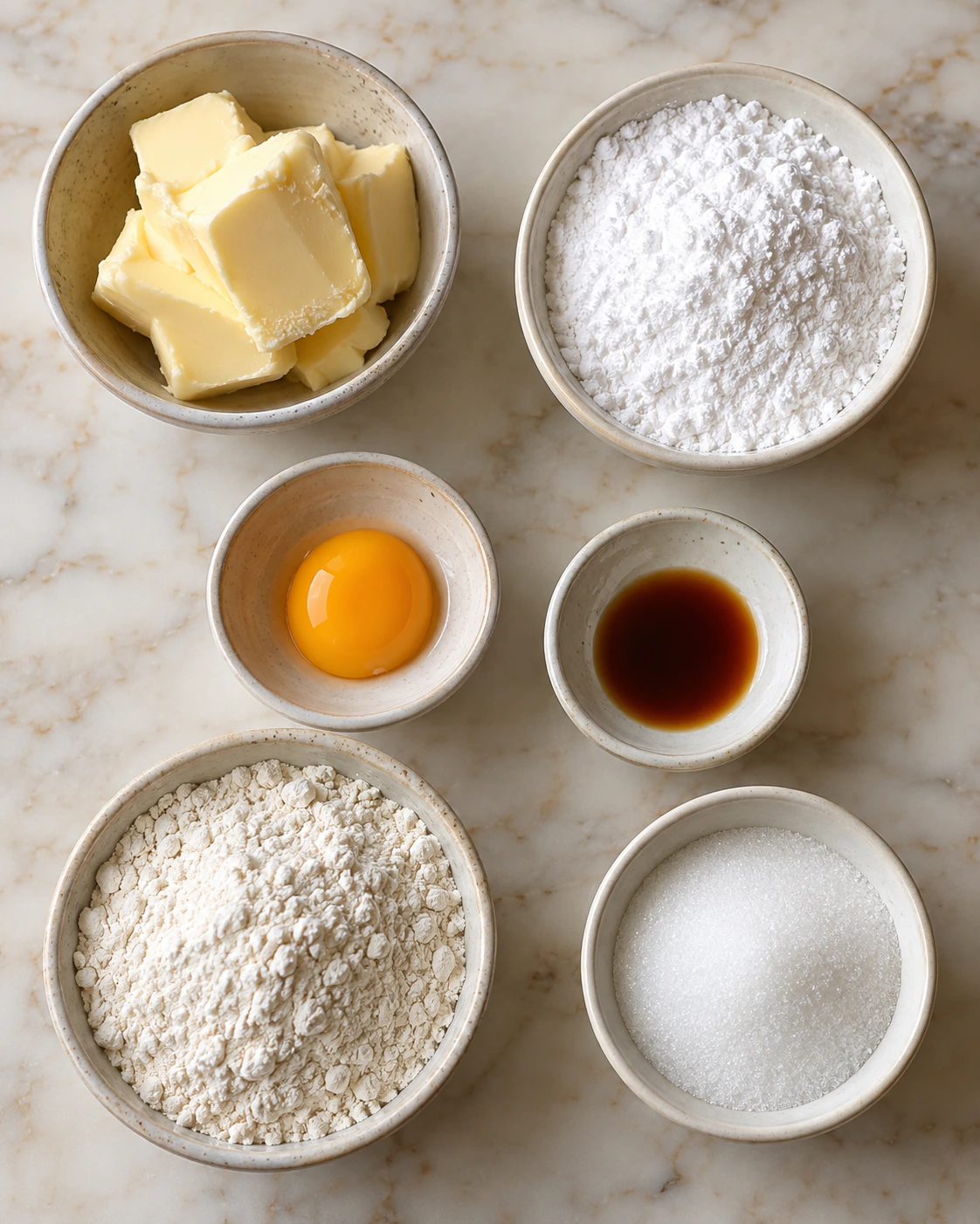 Exact measured ingredients for Classic Crisp French Cookies
