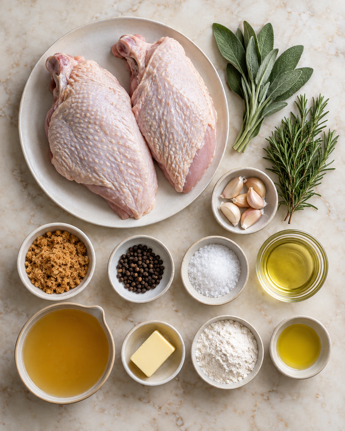 Exact measured ingredients for Turkey Roulade