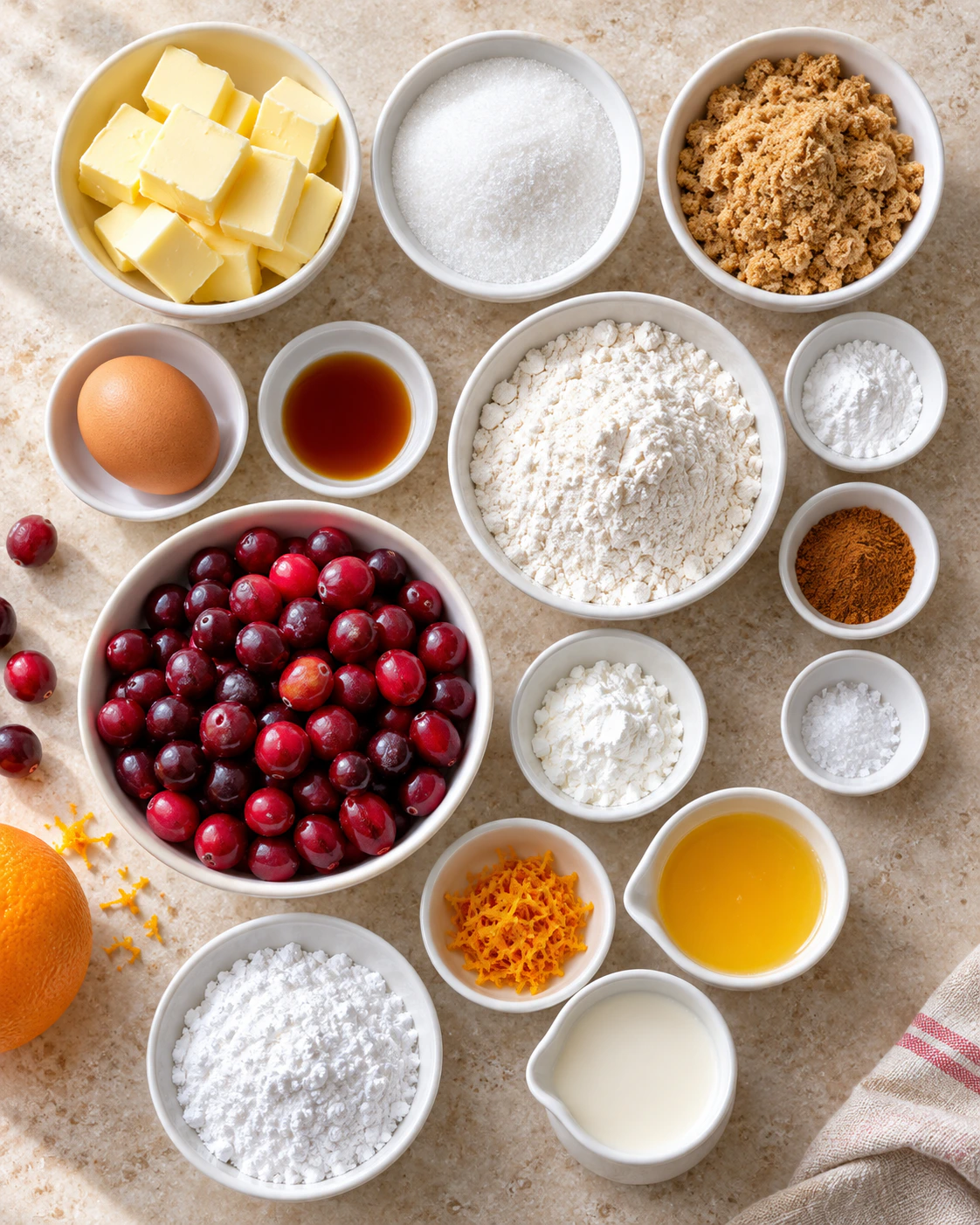 Exact measured ingredients for Sweet Holiday Treat