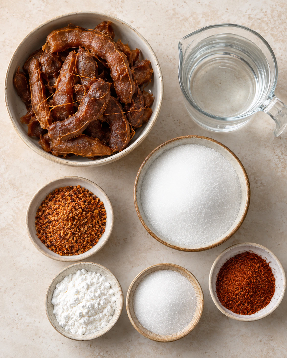 Exact measured ingredients for Sweet-Spicy Mexican Treat