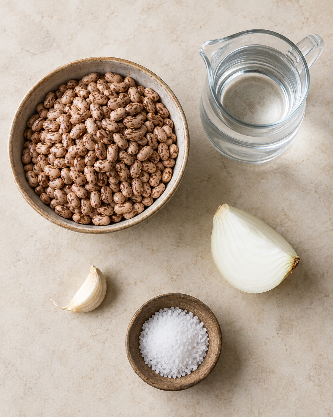 Exact measured ingredients for Mexican Pot Beans