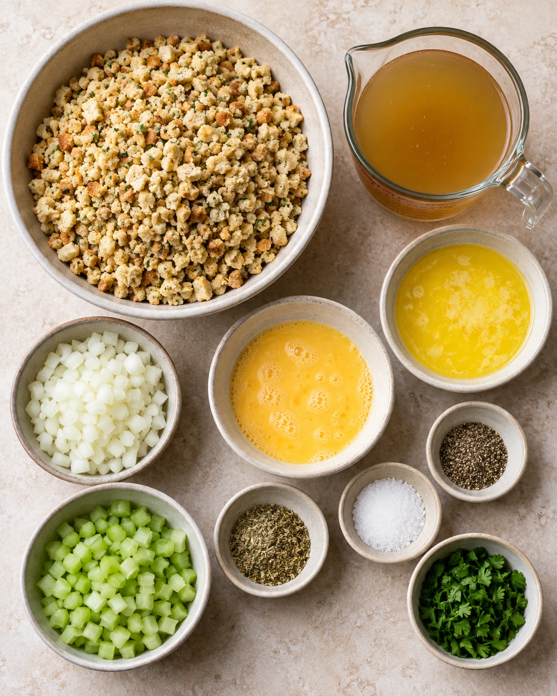 Exact measured ingredients for Easy Party Side