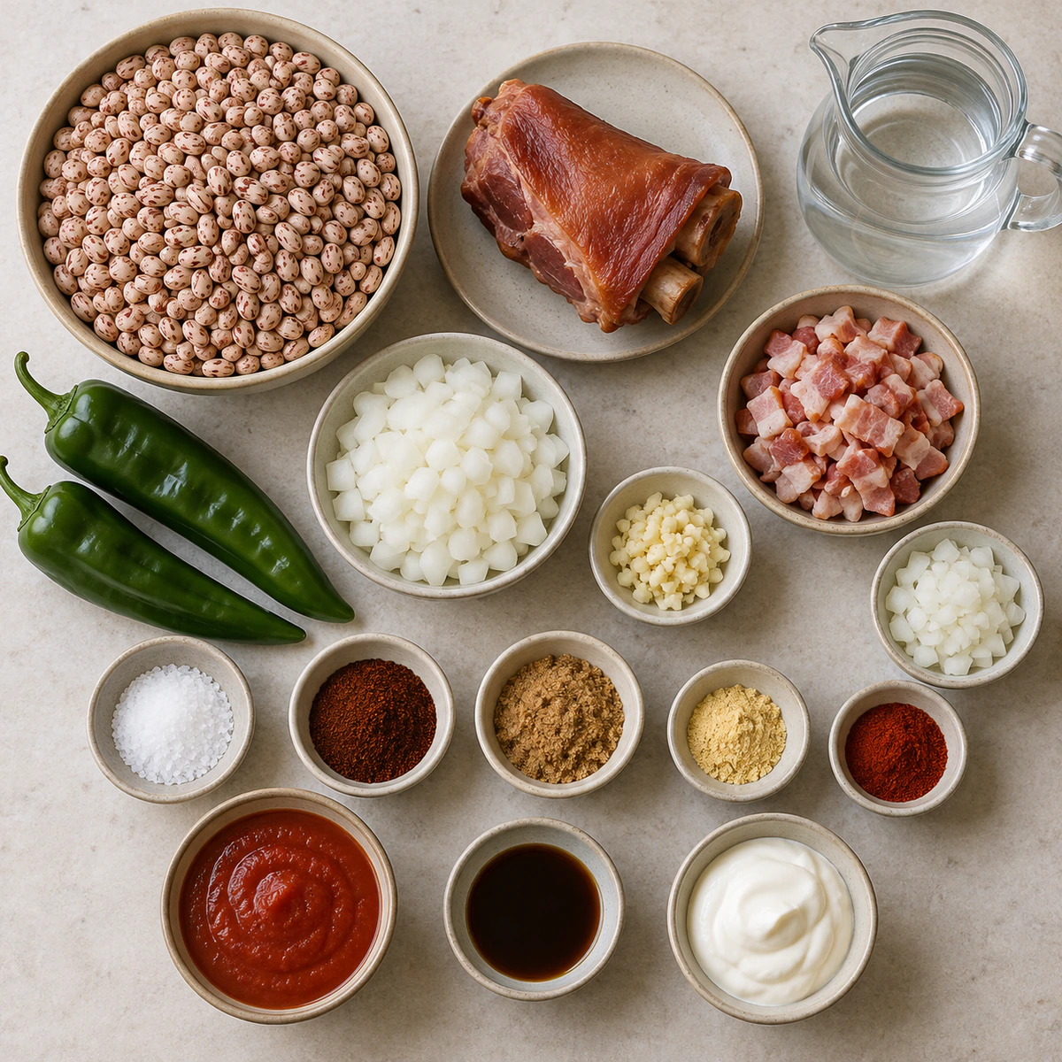 Exact measured ingredients for Classic BBQ Side Dish