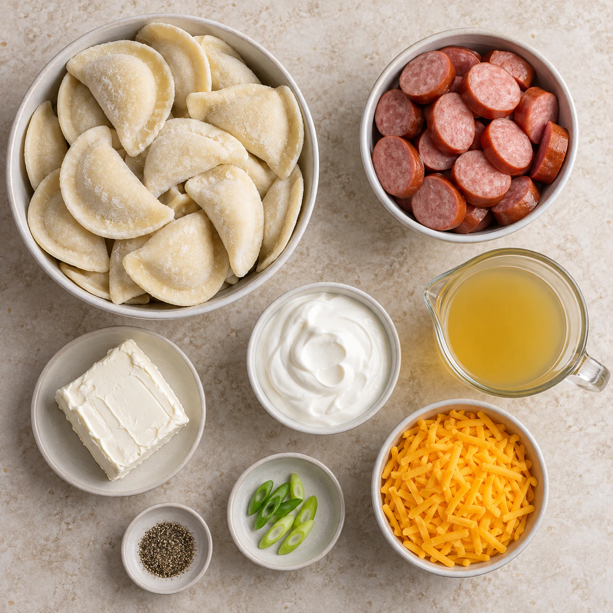 Exact measured ingredients for Easy Comfort Dinner
