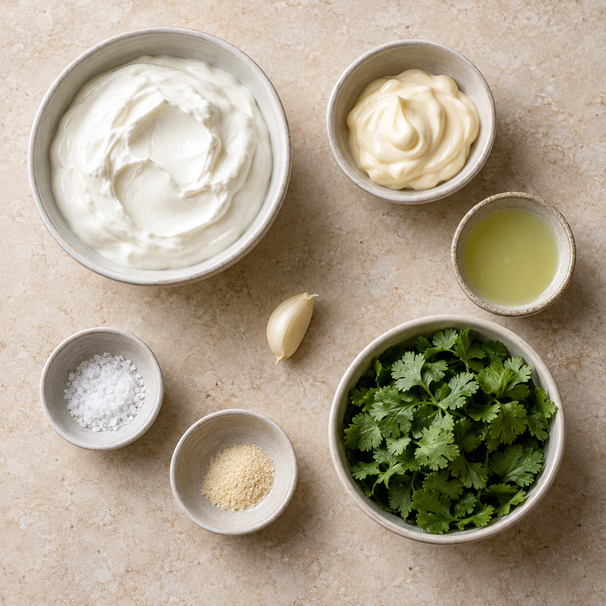 Exact measured ingredients for Quick Zesty Taco Sauce