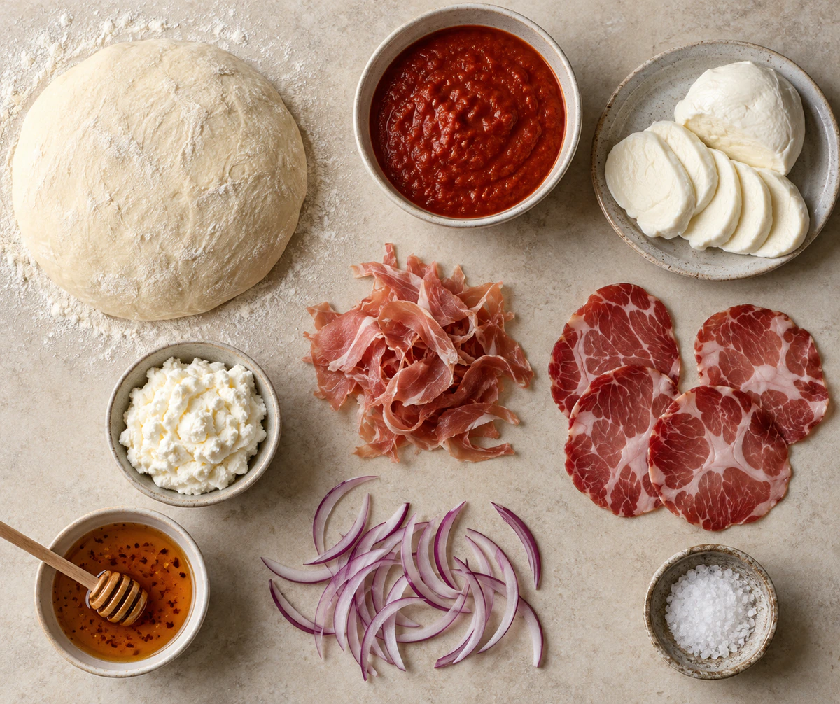 Exact measured ingredients for Gourmet Pizza Classic