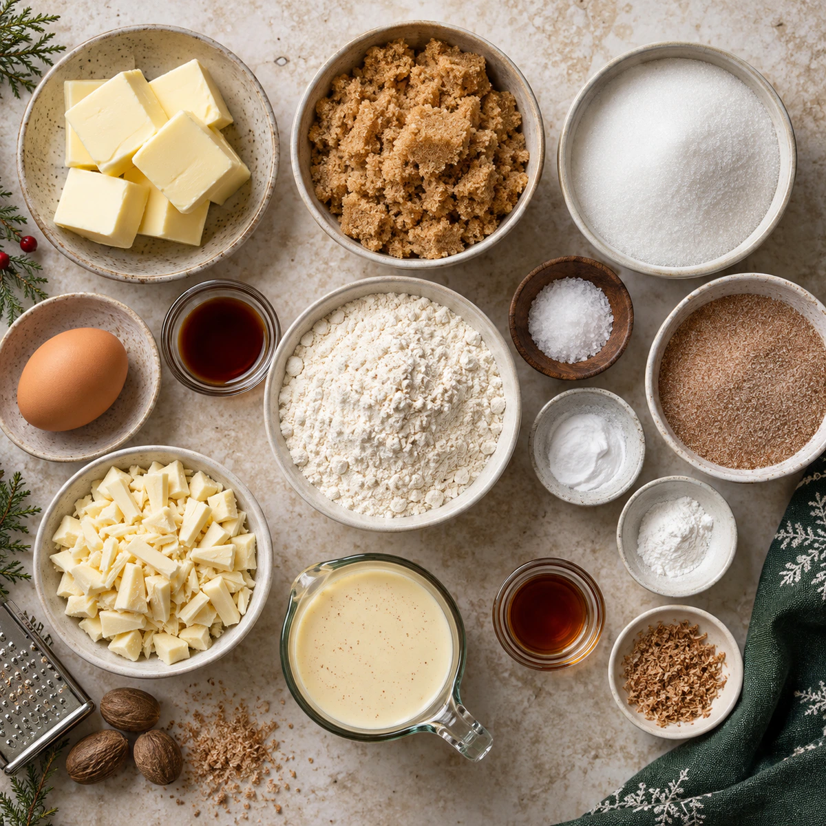 Exact measured ingredients for Holiday Cookie Magic