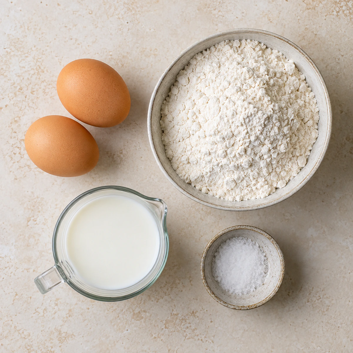 Exact measured ingredients for Simple Fresh Pasta