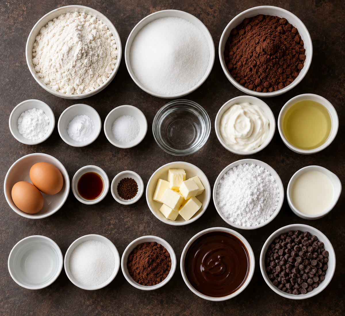 Exact measured ingredients for Ultimate Chocolate Dream