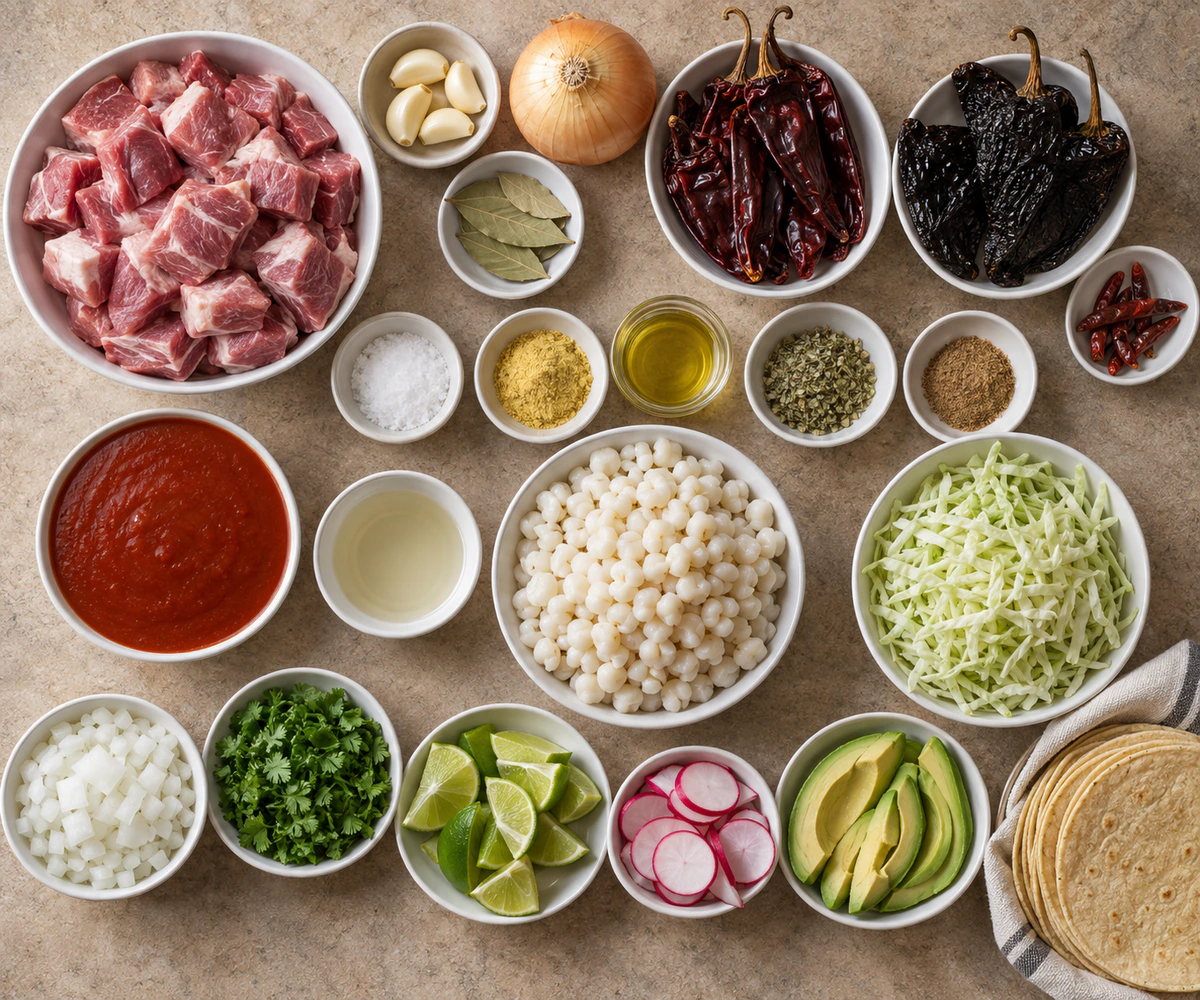 Exact measured ingredients for Hearty Mexican Soup