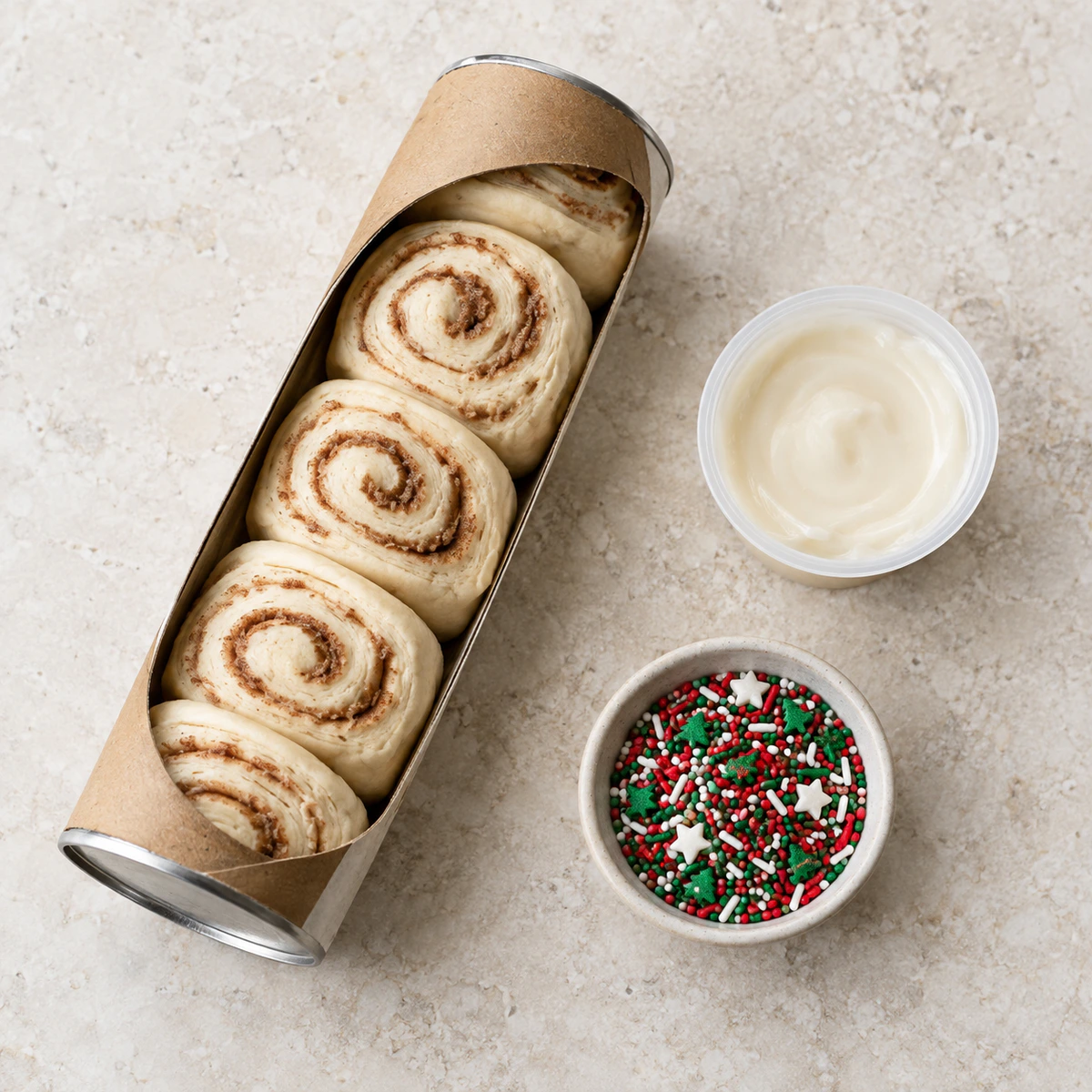 Exact measured ingredients for Tree Shaped Sweet Rolls