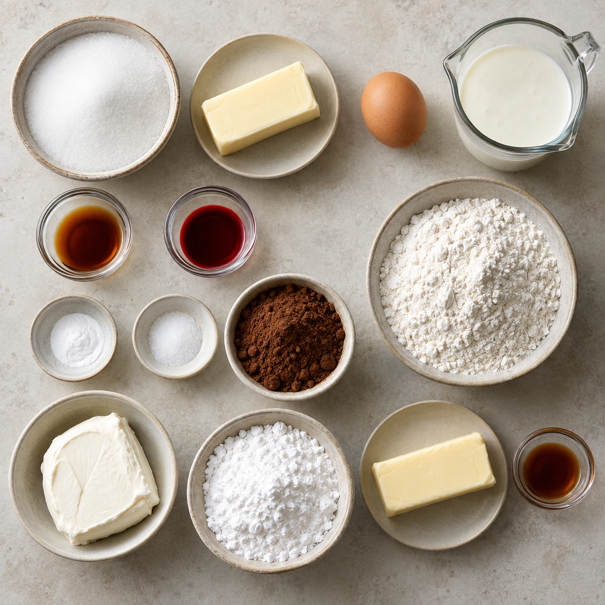 Exact measured ingredients for Cream Cheese Stuffed Cookies