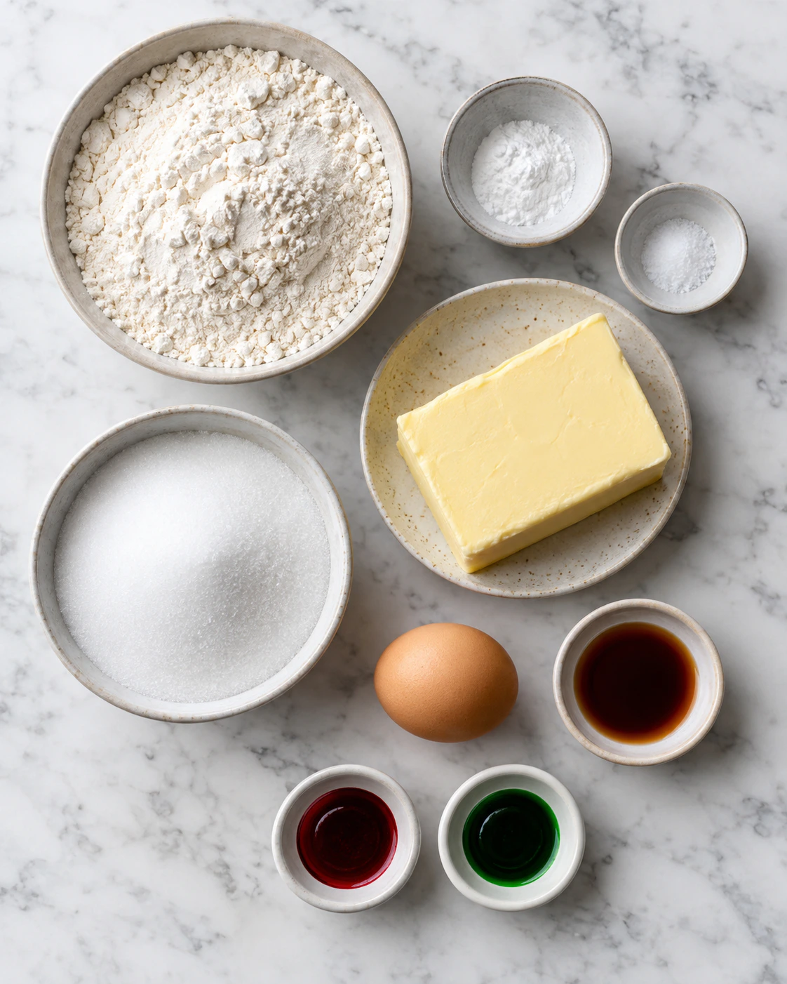 Exact measured ingredients for Festive Swirl Holiday Treats