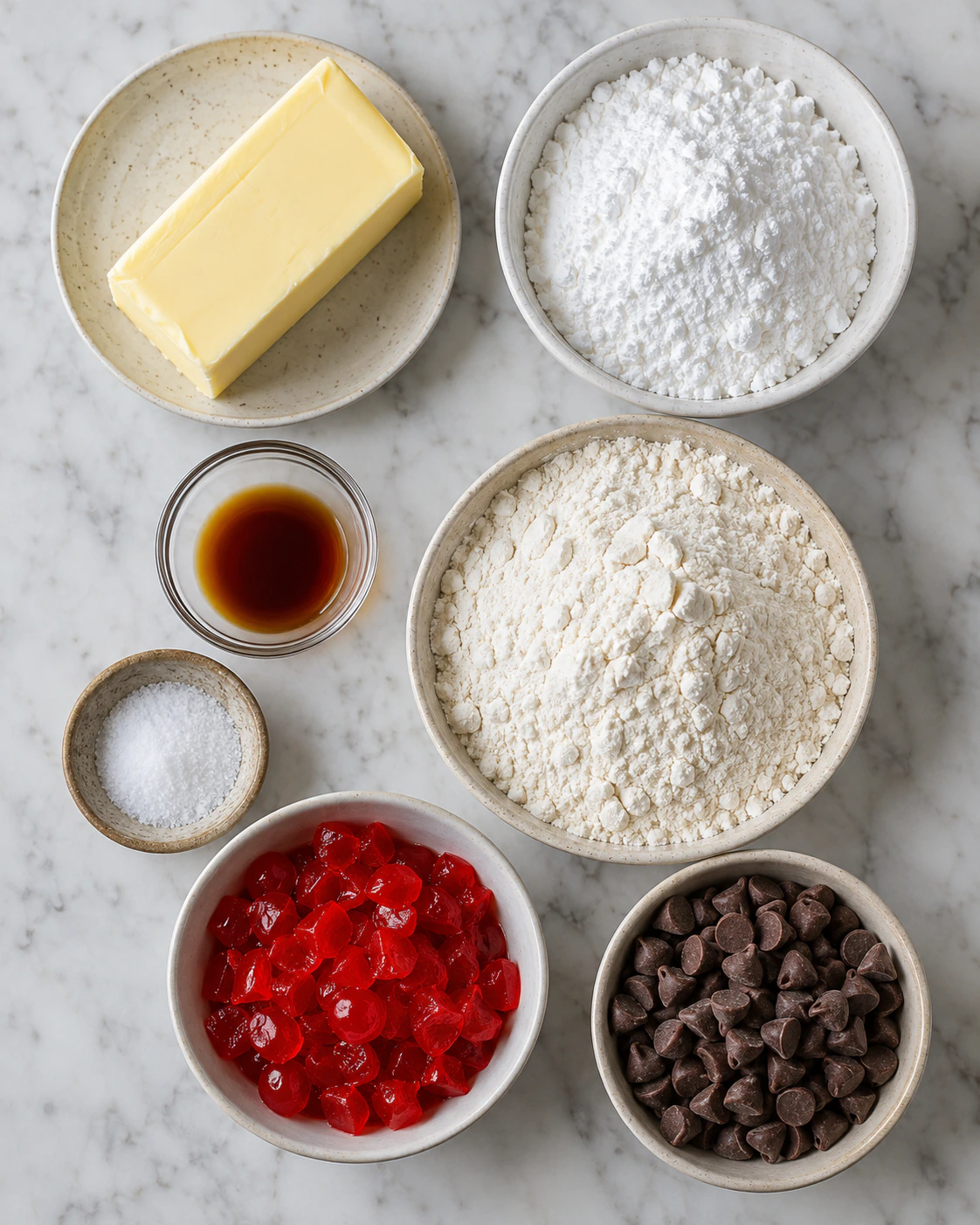 Exact measured ingredients for Sweet Holiday Cookies
