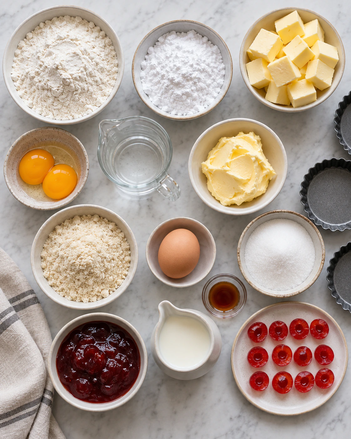 Exact measured ingredients for Classic British Treats